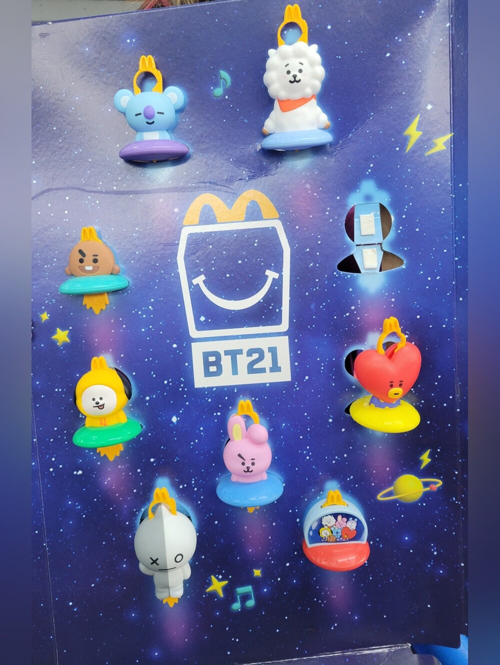 McDonald's 2026 BT21 Happy Meal Toys - Near Complete Set (9 of 10)